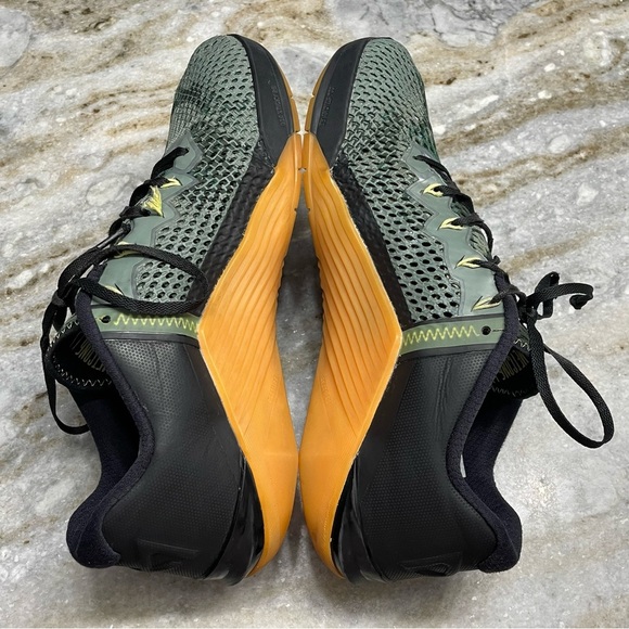 NIKE Metcon 6 Black Gum CK9388-032 Black/Limelight/Gum Medium Brown/Limelight - Picture 6 of 15